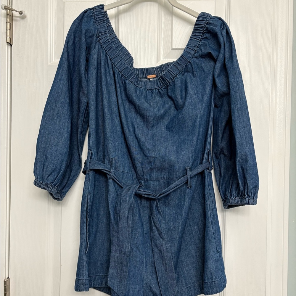 Free People Women's Denim romper